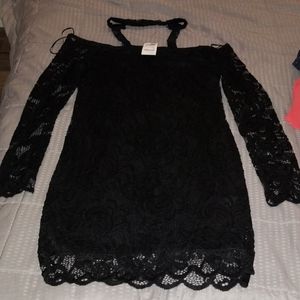 Black lace dress